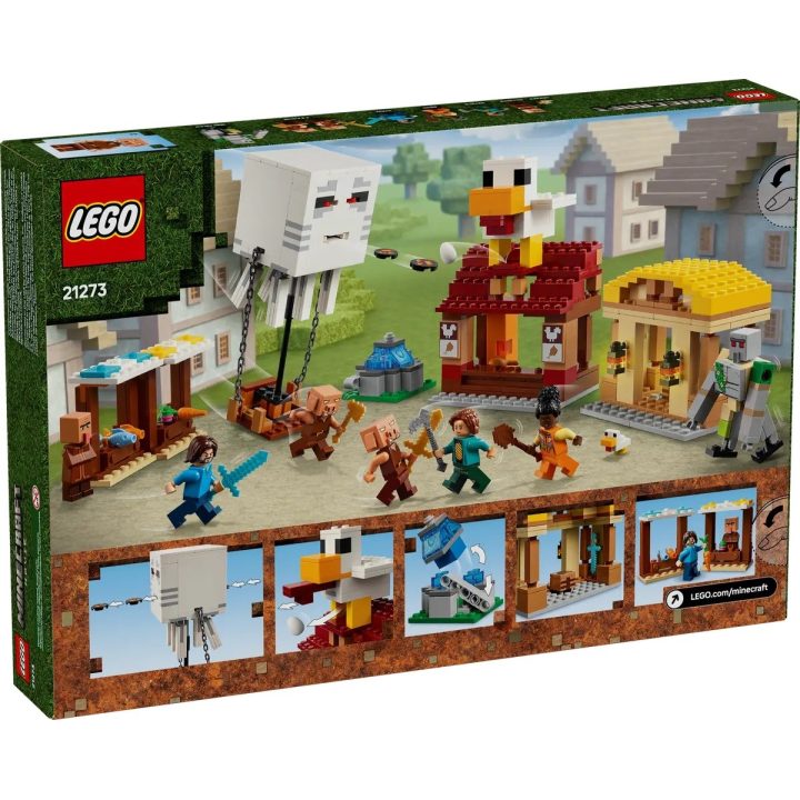 LEGO MINECRAFT 21273 L'Attacco del Villaggio dei Palloncini Ghast