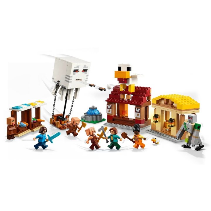 LEGO MINECRAFT 21273 L'Attacco del Villaggio dei Palloncini Ghast