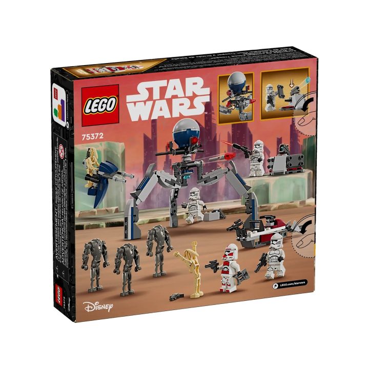LEGO STAR WARS 75372 CLONE TROOPER E BATTLE DROID BATTLE PACK
