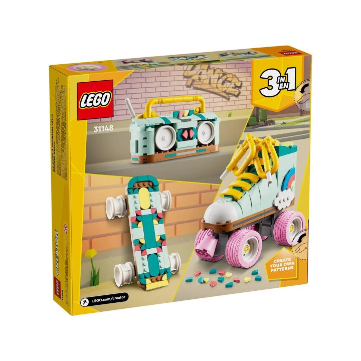 LEGO CREATOR 3 IN 1 31148 PATTINI A ROTELLE RETRÒ