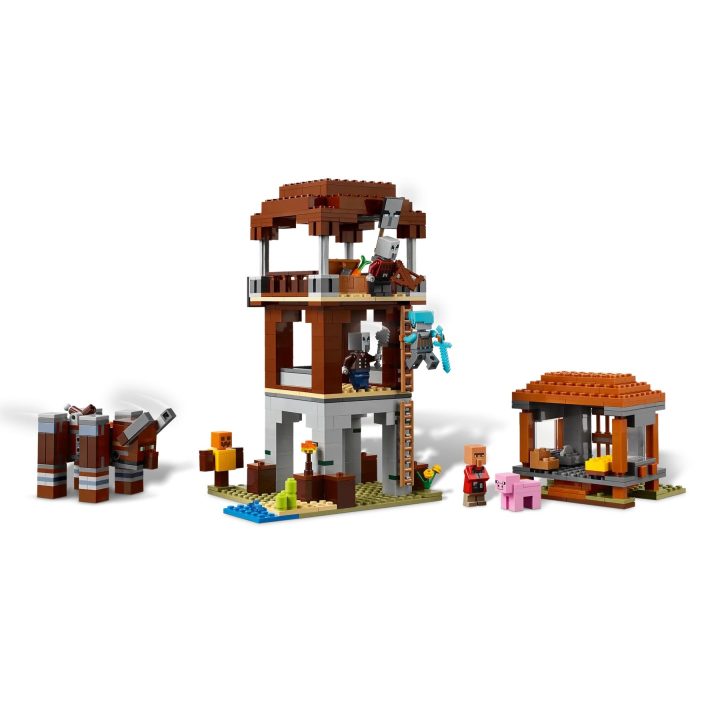 LEGO MINECRAFT 21278 L'Avamposto dei Pillager e il Devastatore