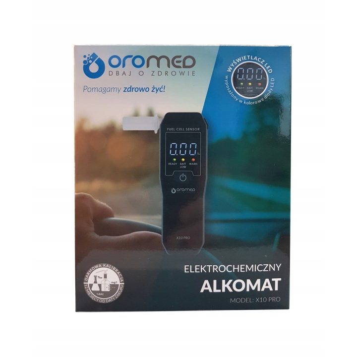 Oromed ALK_ORO-X10 PRO etilometro 0 - 4% 0.05% nero