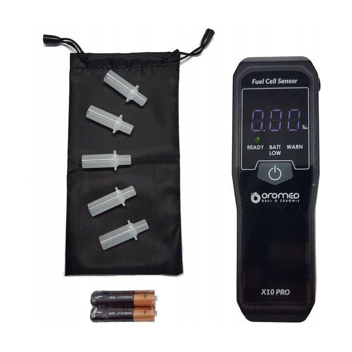 Oromed ALK_ORO-X10 PRO etilometro 0 - 4% 0.05% nero