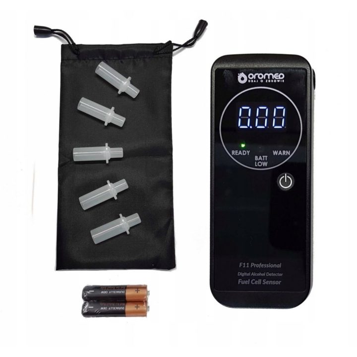 Oromed F11 PROFESSIONAL etilometro 0 - 4% 0.05% nero