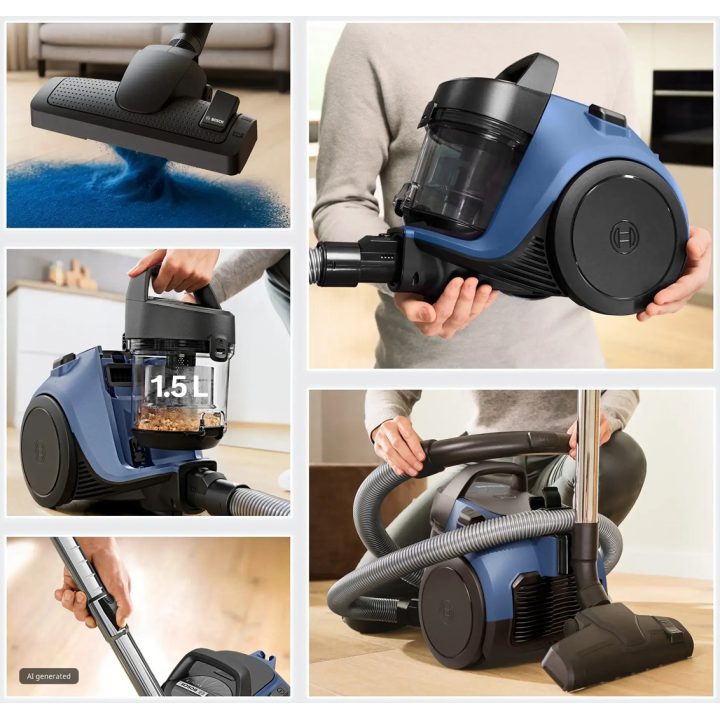 Bosch Serie 2 BGC05LBU2 aspirapolvere 1.5 L Cilindro aspirapolvere Secco 700 W Senza sacchetto