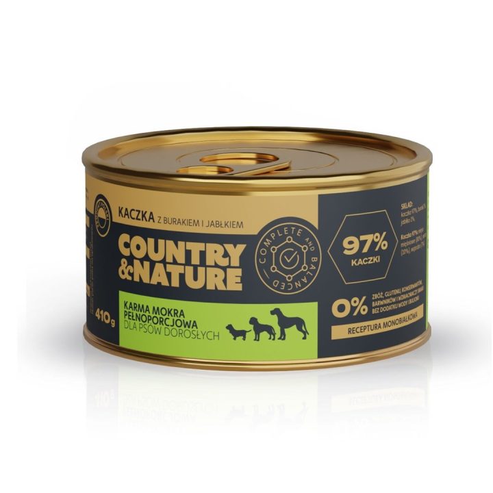 Country&Nature Kaczka 97% con barbabietola 410g