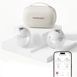 Momcozy M5 Tiralatte con controllo app - Set doppio Grigio