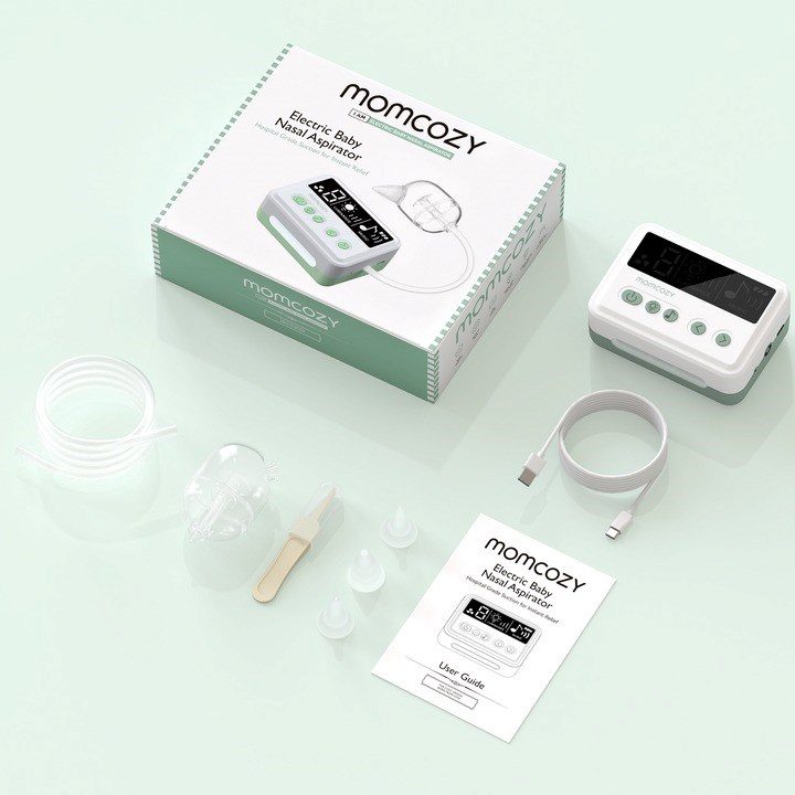 Momcozy BN006 Aspiratore nasale grado ospedaliero Bianco Verde