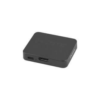 LANBERG splitter video HDMI- 2X HDMI 4K + USB-C porta nero