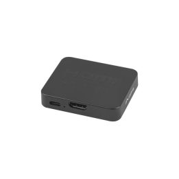 LANBERG splitter video HDMI- 2X HDMI 4K + USB-C porta nero