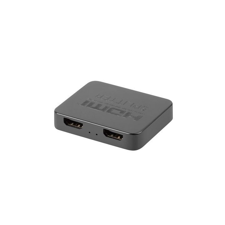 LANBERG splitter video HDMI- 2X HDMI 4K + USB-C porta nero