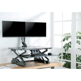 Maclean MC-854 supporto per due monitor / doppio 17 -27 14kg VESA 75x75 100x100 compatibile MC-848 e MC-849