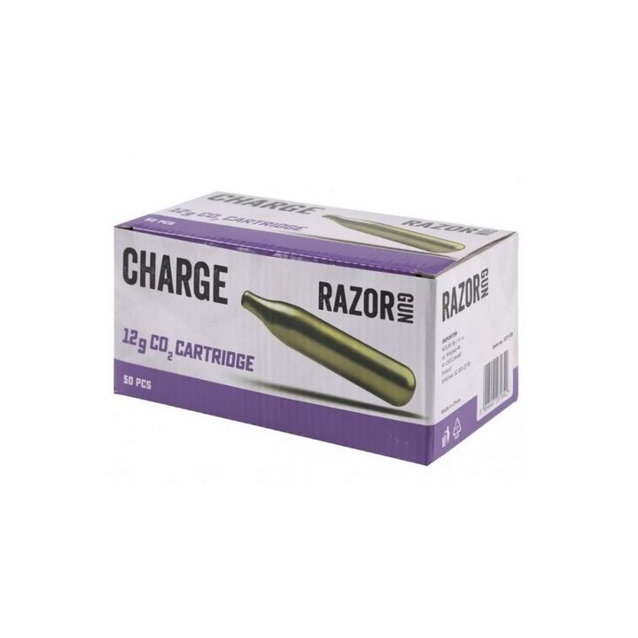 RazorGun CO2 capsules 12g - 50 pieces per box