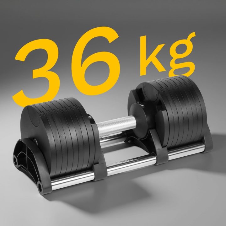 REBEL ACTIVE Cast iron automatic dumbbell 36kg 2kg increments