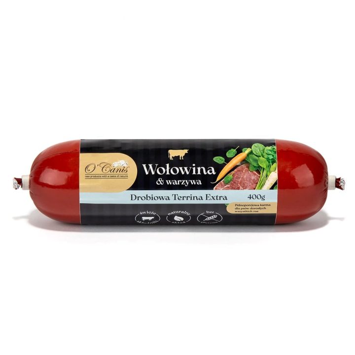 O’CANIS Terrina Extra manzo e verdure Mono - cibo umido per cani - 400g
