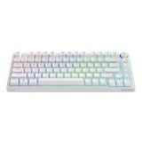 SAVIO PHENIX WHITE Wireless Mechanical Keyboard Gateron Red Pro ABS