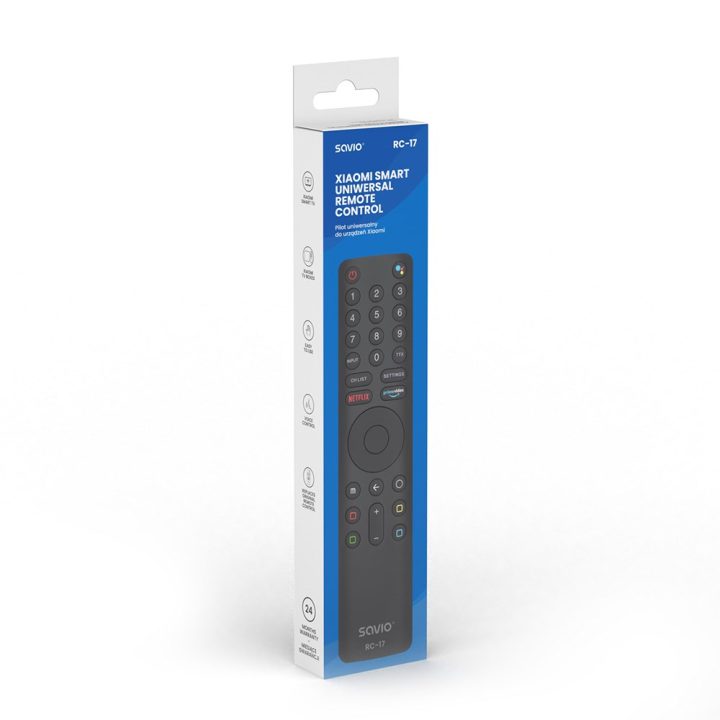 SAVIO RC-17 Universal/Replacement Remote Control for XIAOMI TV – SMART TV