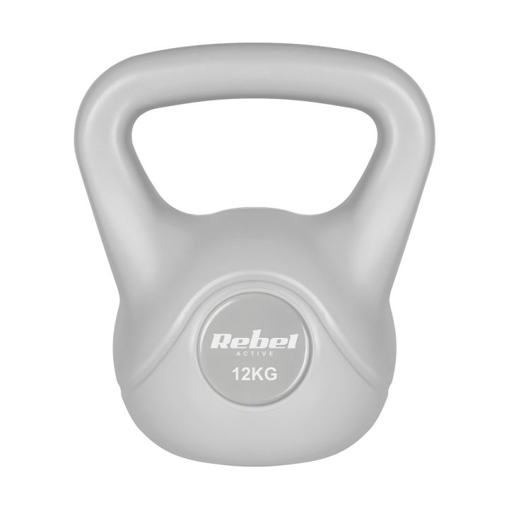 REBEL ACTIVE Kettlebell bituminous gray 12 kg