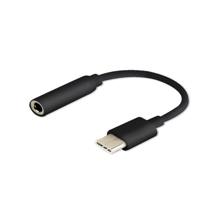 SAVIO USB Type 3.1 C (M) – Jack 3.5mm (F) Audio adapter Black AK-35/B