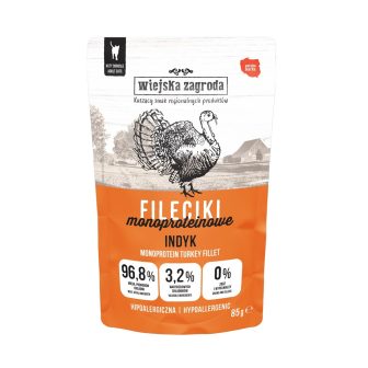 WIEJSKA ZAGRODA Fillet Tacchino Mono - cibo umido per gatti - 85g
