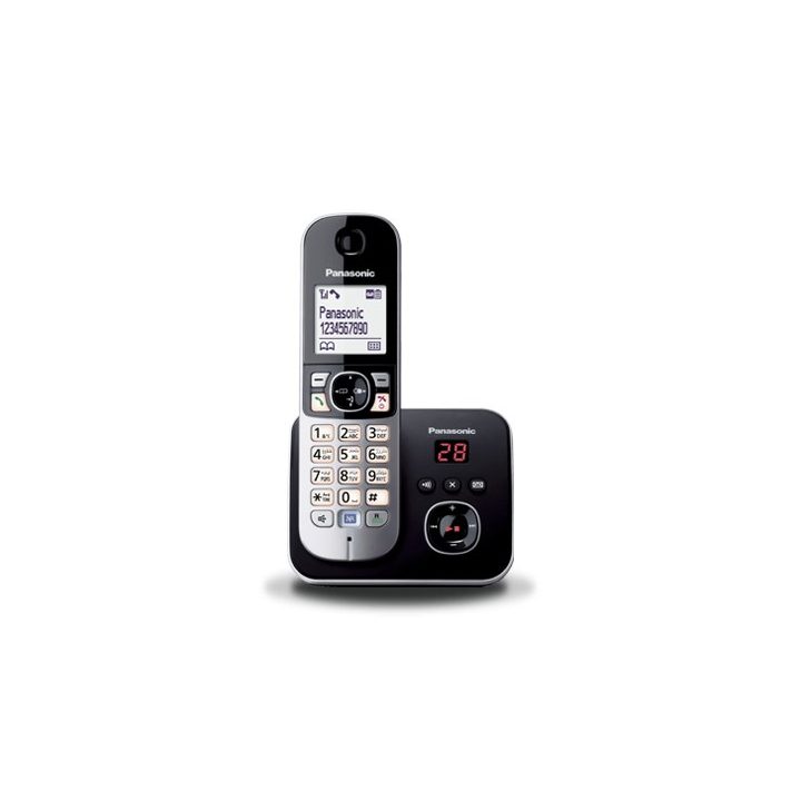 Panasonic KX-TG6821 DECT telefono Caller ID nero argento