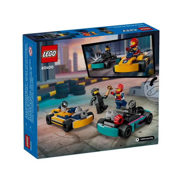 LEGO CITY 60400 GO-KARTS E PILOTI DA CORSA