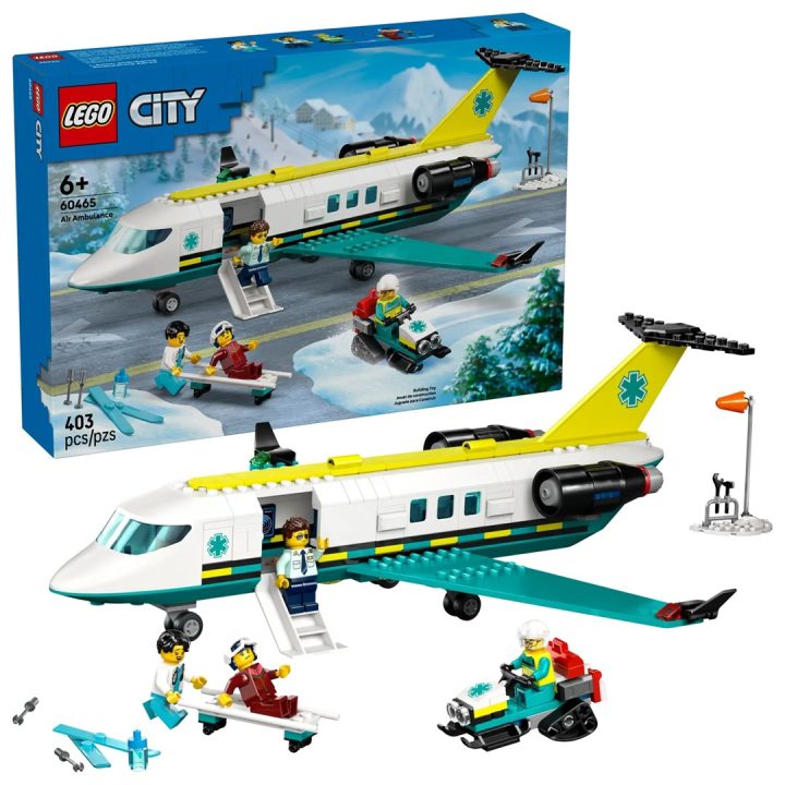 LEGO CITY 60465 Aereo Ambulanza Aerea di Emergenza
