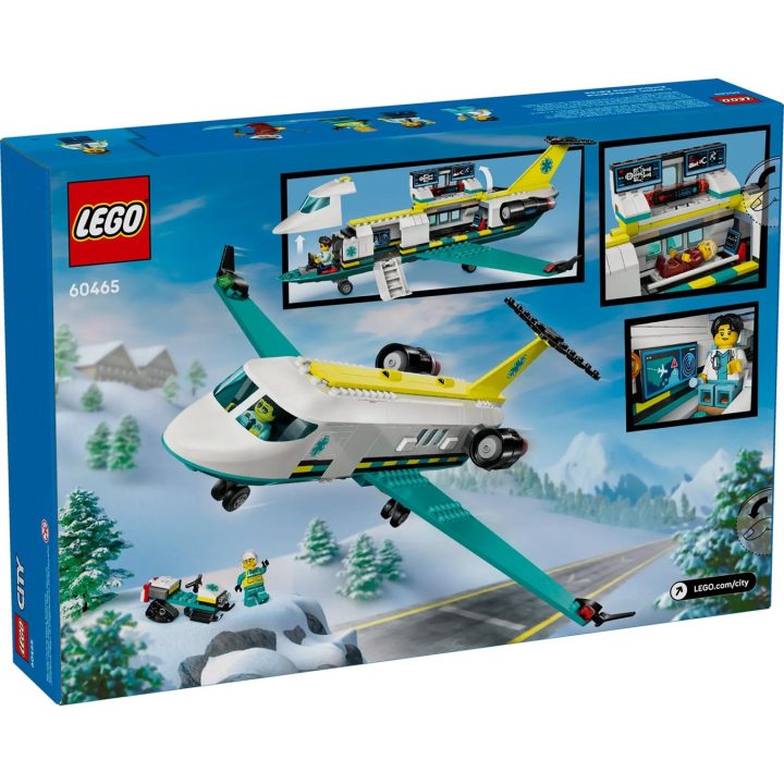 LEGO CITY 60465 Aereo Ambulanza Aerea di Emergenza