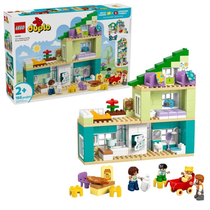 LEGO DUPLO 10470 3 in 1 Casa Famiglia Moderna con Personaggi