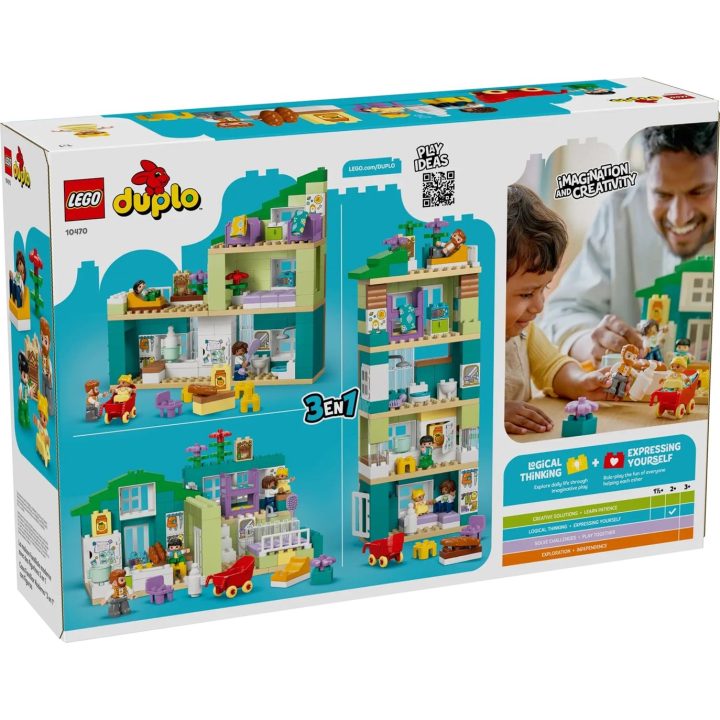 LEGO DUPLO 10470 3 in 1 Casa Famiglia Moderna con Personaggi