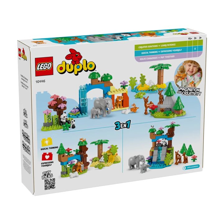LEGO DUPLO 10446 3in1 Famiglie di Animali Selvatici