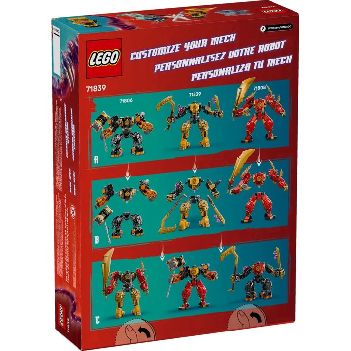 LEGO NINJAGO 71839 Mech da Battaglia Spinjitzu di Arin
