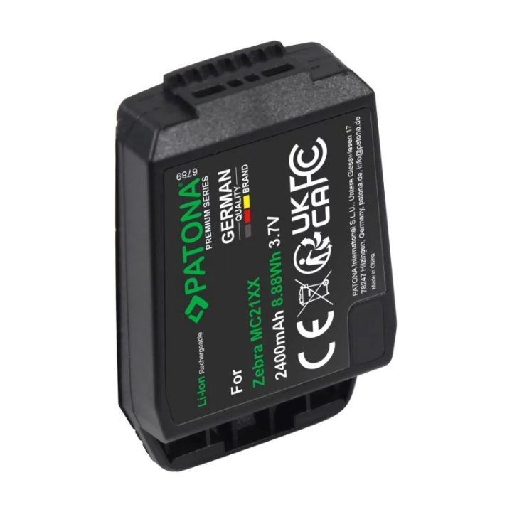 PATONA Batteria di ricambio Zebra MC21XX - BTRY-MC21EAB0E 3.7 V 2400 mAh Li-Ion