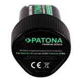 PATONA Batteria di ricambio Makita BL1013 194550-6 194551-4 10.8 V 2500 mAh Li-Ion
