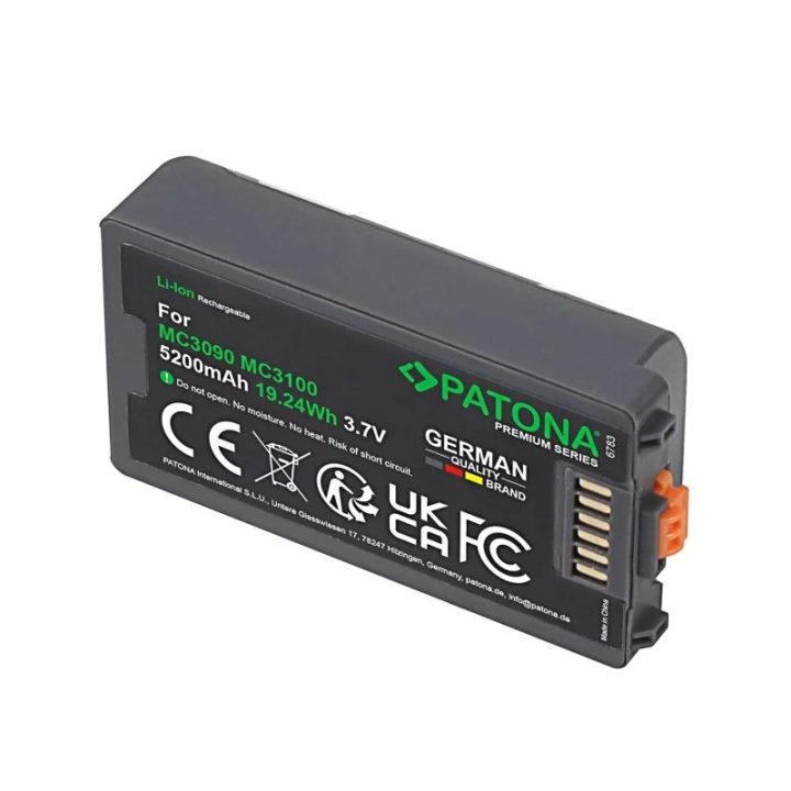 PATONA Batteria di ricambio Symbol MC3090 MC3100 3 7 V 5200 mAh Li-Ion