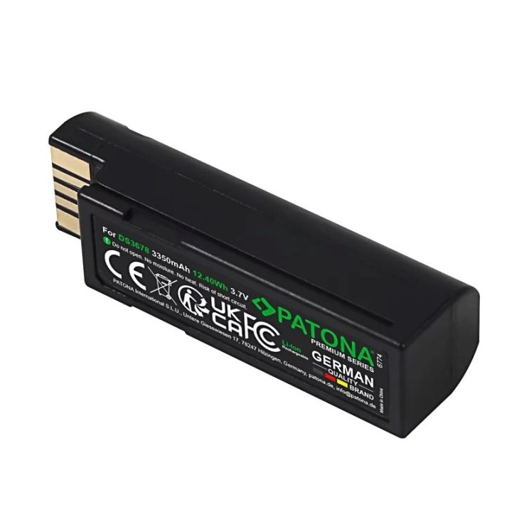 PATONA Batteria di ricambio Zebra EVM DS3600 DS3678 LI3600 LI3678 LS3600 LS3678 3.7 V 3350 mAh Li-Ion