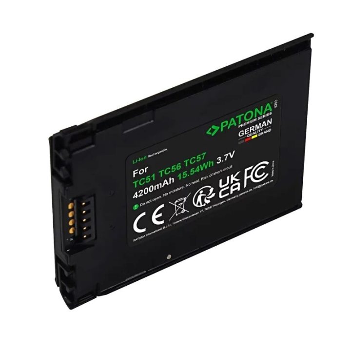 PATONA Batteria di ricambio Zebra TC51 TC56 TC57 3.7 V 4200 mAh Li-Ion