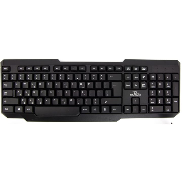 TITANUM TK108 Tastiera + mouse USB nero