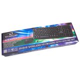 TITANUM TK108 Tastiera + mouse USB nero