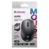 DEFENDER MOUSE AURIS MB-027 RF SILENT NERO 52027