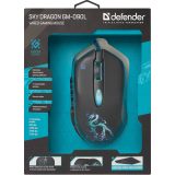 Defender GM-090L mouse destrorso USB Type-A ottico 3200 DPI