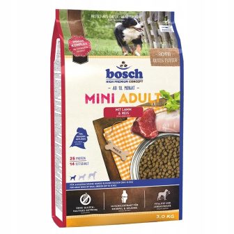 BOSCH Mini Adult agnello con riso - cibo secco per cani - 3kg