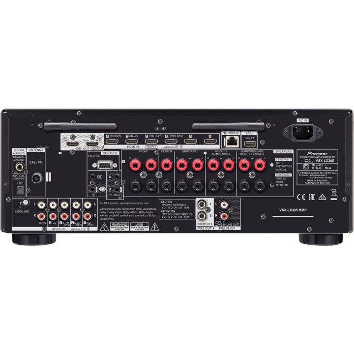 Pioneer VSX-LX305 silver home cinema receiver