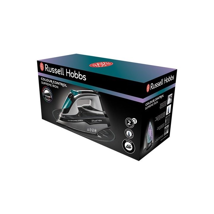 Ferro da stiro Russell Hobbs 25400-56 Colour Control Supreme 3100 W nero grigio