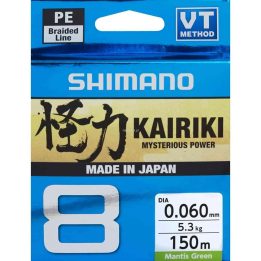 Braid Shimano Kairiki 8 0 060mm 150m 5 3kg M. Green