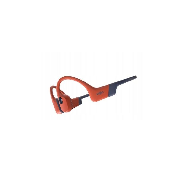 Shokz OpenSwim Pro Red wireless bone conduction headphones