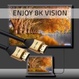 Qoltec 50356 HDMI cable 3 m HDMI Type A (Standard) 3 x HDMI Type A (Standard) Black Gold
