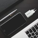 Qoltec 50763 mobile device charger Laptop Portable gaming console Power bank Smartphone Smartwatch Tablet White AC Fast charging