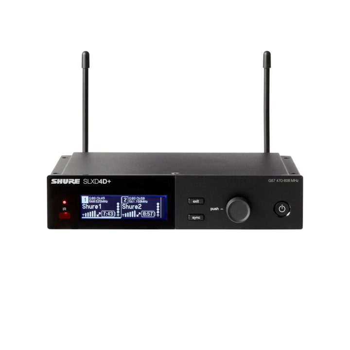 Shure SLXD24D+E/58-G65 - dual digital wireless system with two transmitters/handheld microphones (470 - 606 MHz)