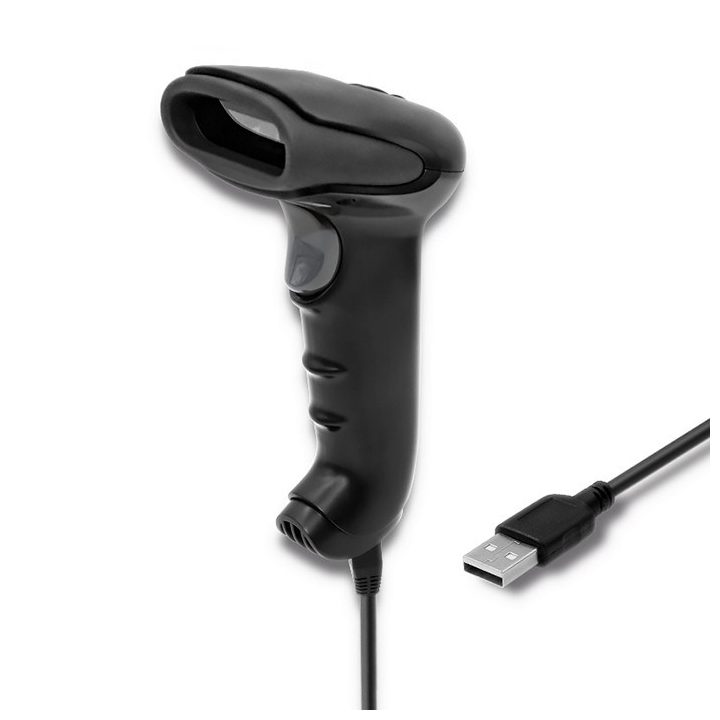 Qoltec 50868 Wireless Laser Scanner 1D | 2D | Black